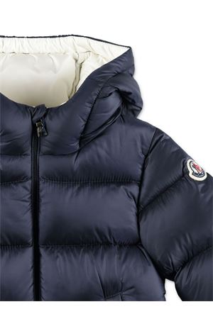 bomber in piuma d'oca blu MONCLER KIDS | J29511A0000653048742